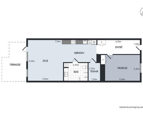 2 værelses lejlighed i Odense V