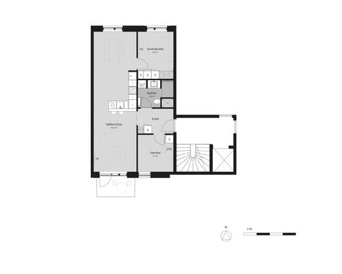 3 værelses lejlighed i Holbæk