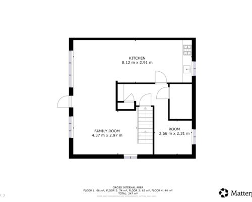 4 værelses hus i Klampenborg