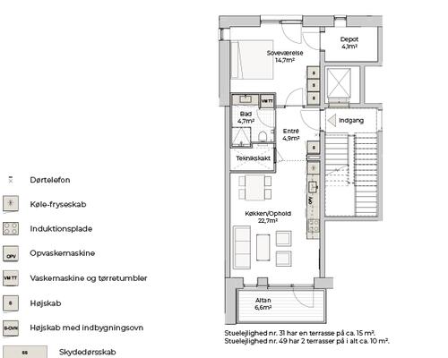 2 værelses lejlighed i Risskov
