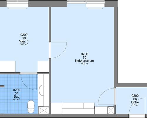 2 værelses lejlighed i Hanstholm