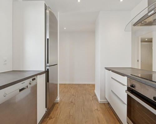 Moderne lejlighed med stor altan