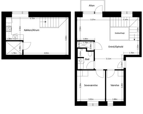 4 værelses lejlighed i Frederikssund