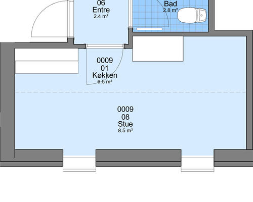 1 værelses lejlighed i Gørlev