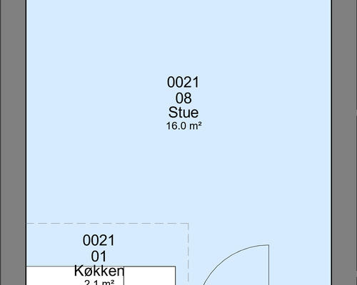 1 værelses lejlighed i Gørlev