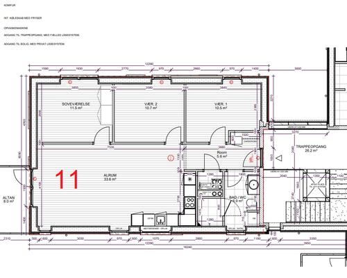 4 værelses lejlighed i Give