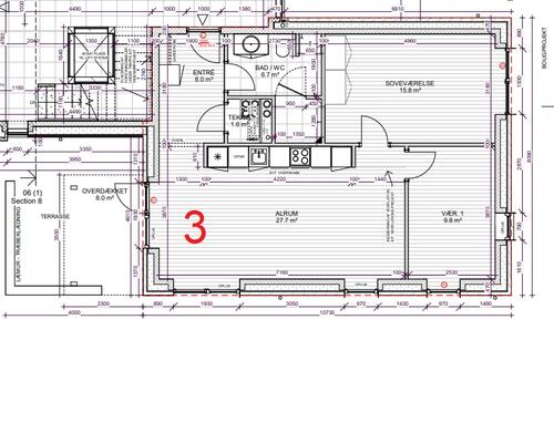 3 værelses lejlighed i Give