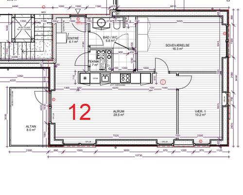 3 værelses lejlighed i Give