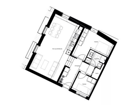 2 værelses lejlighed i Århus C