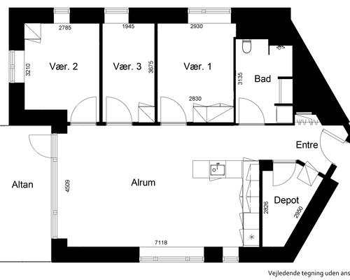 4 værelses lejlighed i Silkeborg