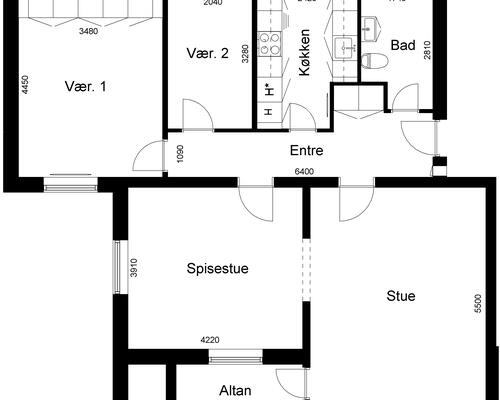 4 værelses lejlighed i Grenaa