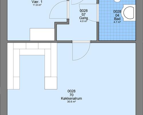 2 værelses hus i Thisted