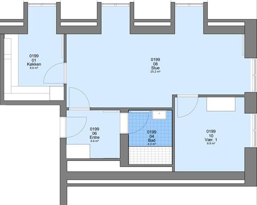 2 værelses lejlighed i Thisted