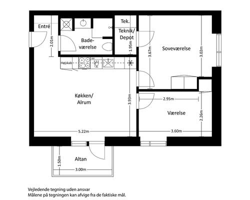 3 værelses lejlighed i Vejle