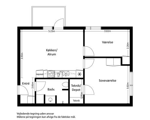 3 værelses lejlighed i Vejle