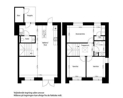 4 værelses hus i Viby J