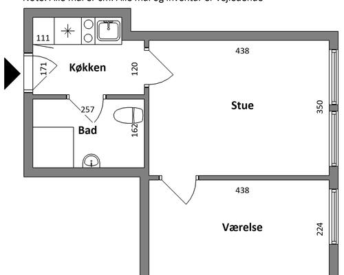 Studiebolig i Gistrup med mulighed for husdyr