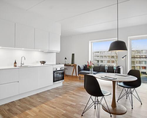 Moderne, lys og rummelig 2-værelses lejebolig