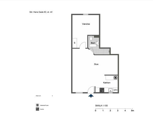 2 værelses lejlighed i Odense C