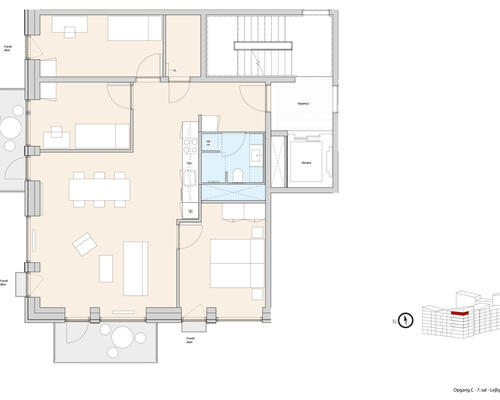 4 værelses lejlighed i København S