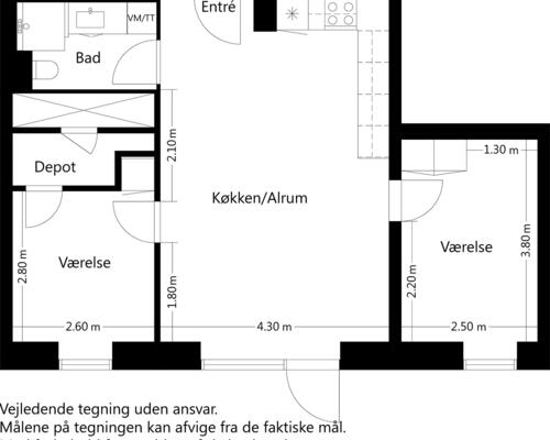 3 værelses lejlighed i Ballerup