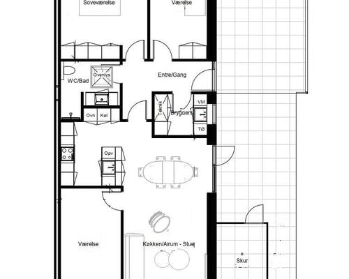 Nyt og indbydende rækkehus i Liseborg – Skovfryd