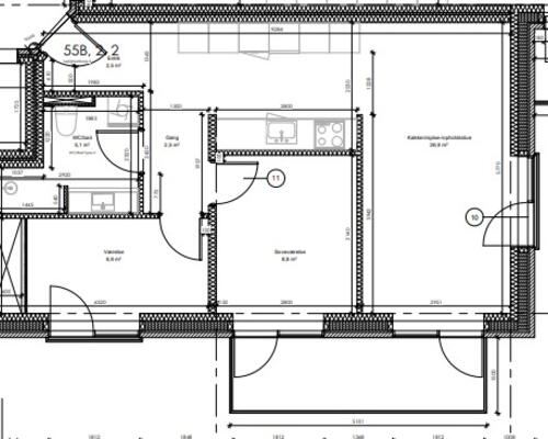 3 værelses lejlighed i Roskilde