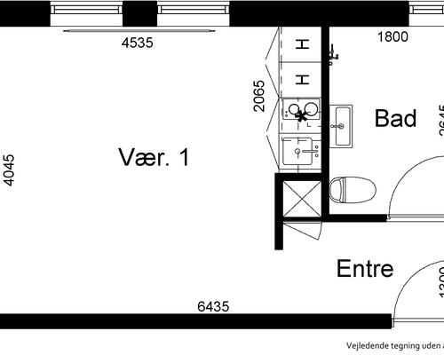 1 værelses lejlighed i Silkeborg