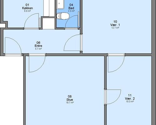 3 værelses lejlighed i Bramming