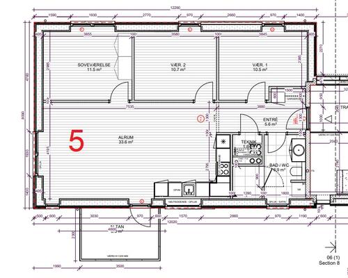 4 værelses lejlighed i Give