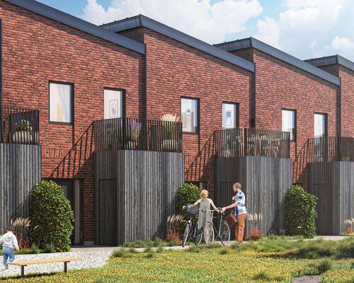 Nyd livet i et rummeligt rækkehus i flere plan