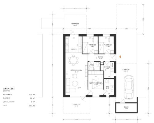 4 værelses lejlighed i Vodskov