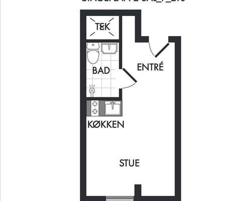 1 værelses lejlighed i Frederiksberg