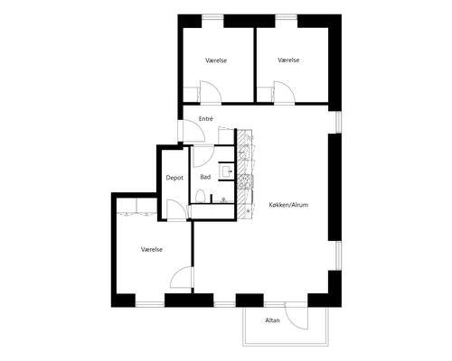 4 værelses lejlighed i Taastrup