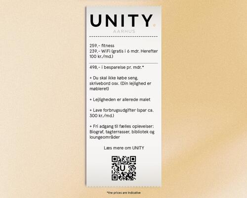 1 værelses lejlighed i Århus N