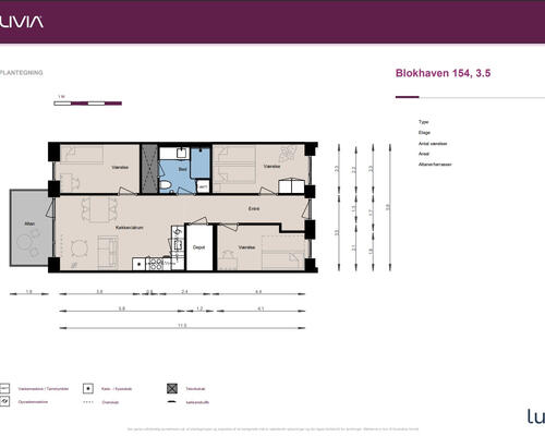 4 værelses lejlighed i Skovlunde
