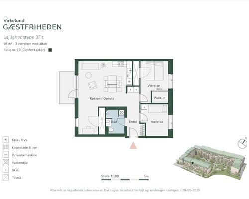 3 værelses lejlighed i Albertslund