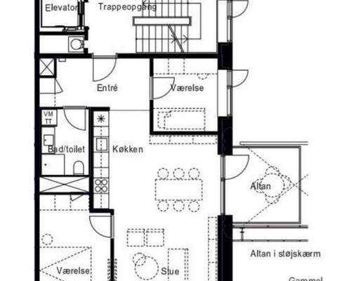 2 værelses lejlighed i Valby