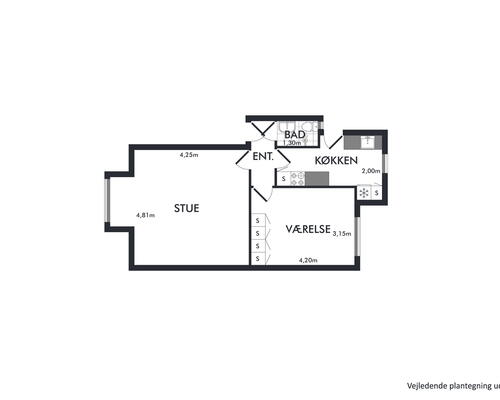 2 værelses lejlighed i Nørresundby