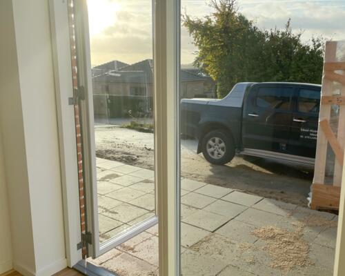 Nyopført rækkehus med terrasse, altan og udsigt over fjorden