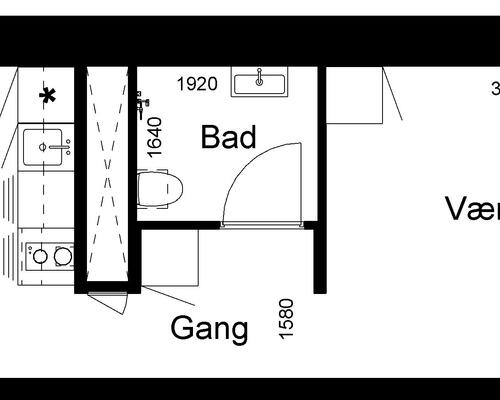 Lys 2-værelses studiebolig på Eternitten i Aalborg