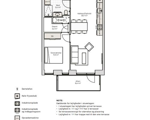 3 værelses lejlighed i Nørresundby