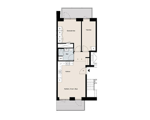 3 værelses lejlighed i CobraHave