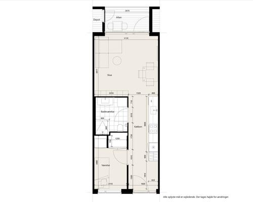 2 værelses lejlighed i Odense V