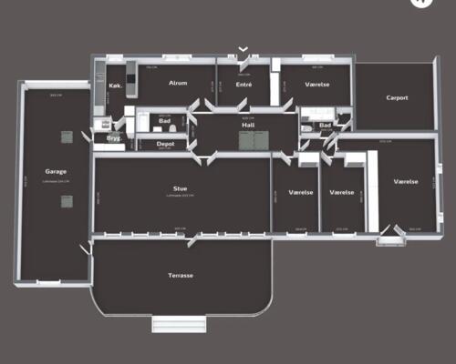 6 værelses hus i Holte