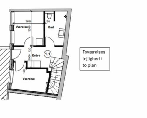 3 værelses lejlighed i Næstved