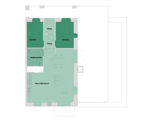 3 værelses lejlighed i Viborg