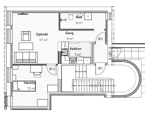 2 værelses lejlighed i Viborg