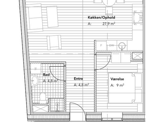 2 værelses lejlighed i Viborg