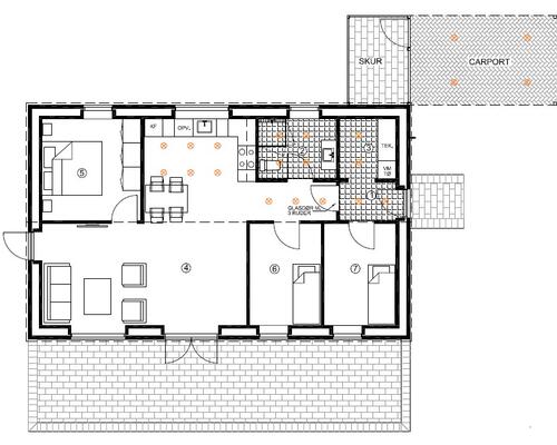 4 værelses hus i Løgstrup